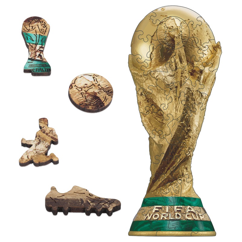 Puzzle Map World - Mini Wooden Puzzles for Adults FIFA