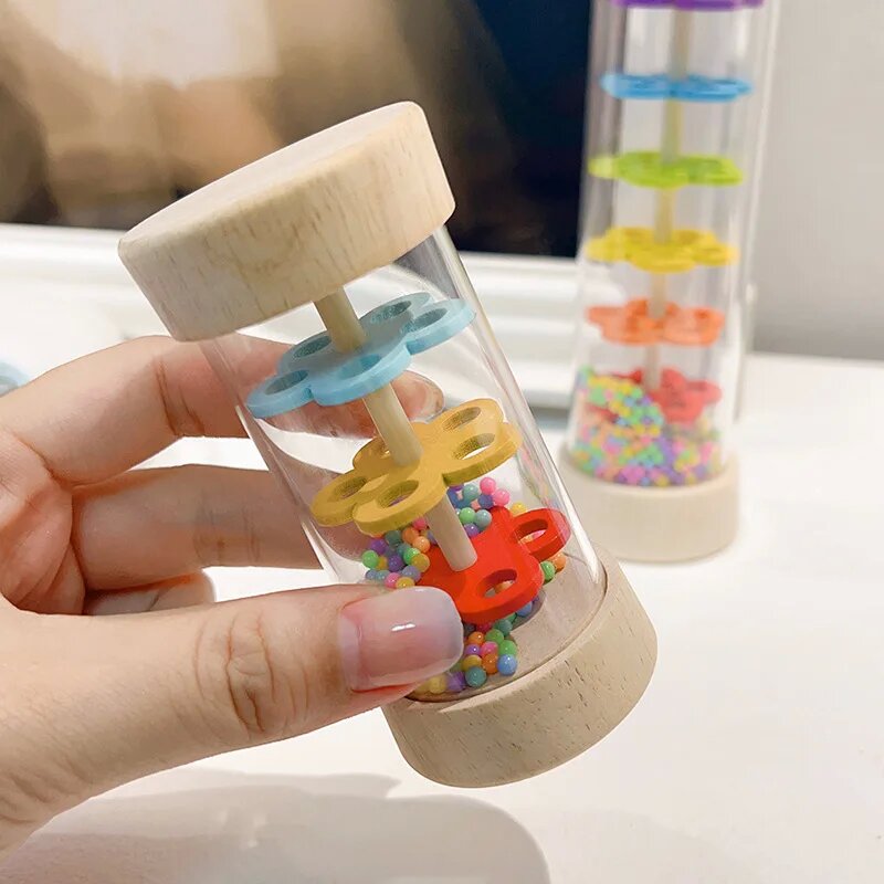 Kids Education Bell - Rain Sound Tube Simulator Toy Rainbow