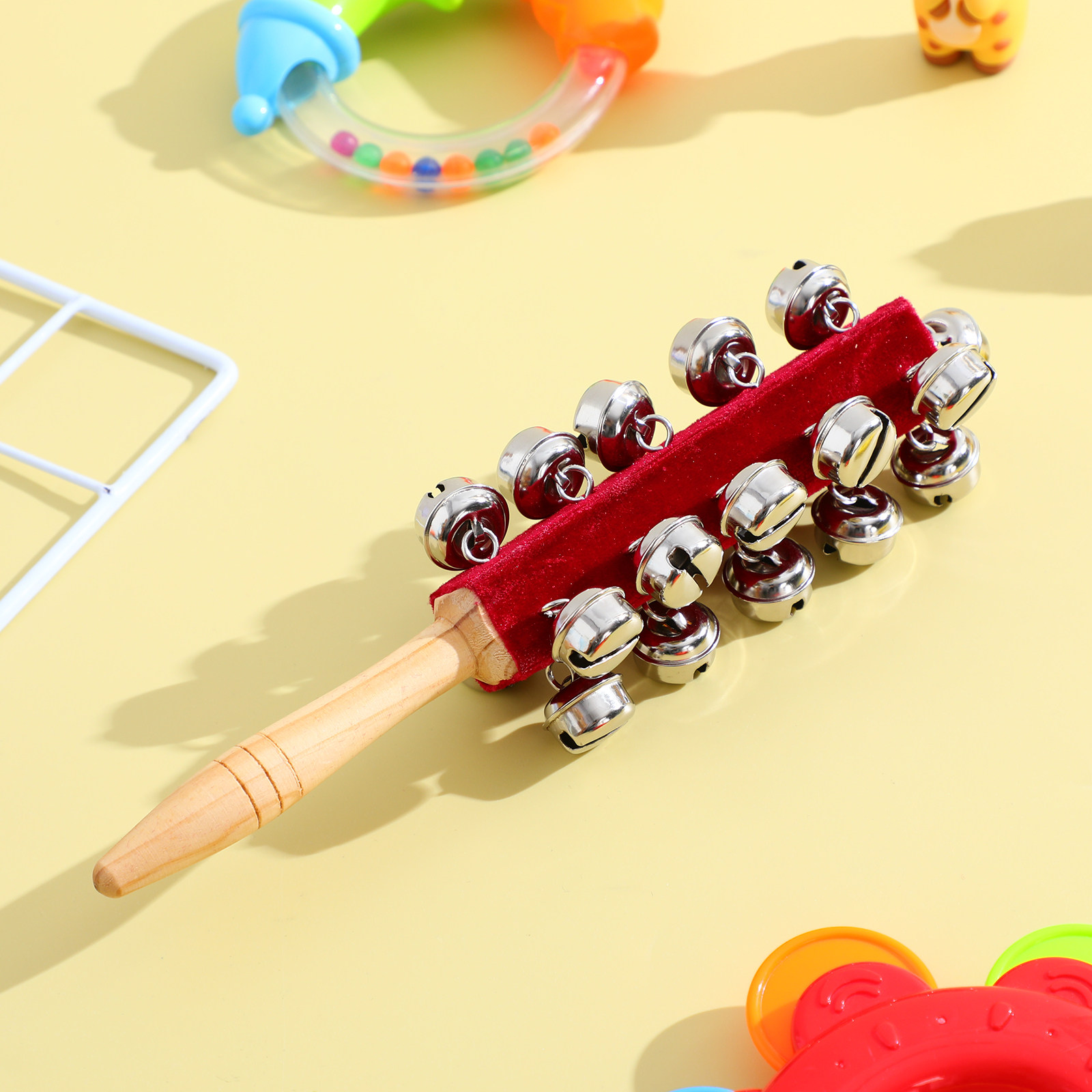 Kids Education Bell - 2Pcs Handhold Jingler Bells Premium Material