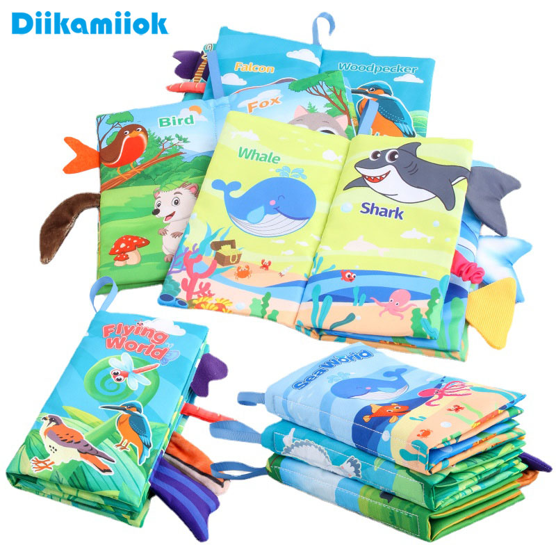 Kids Early Education Books - New Baby Cloth Books Visual and