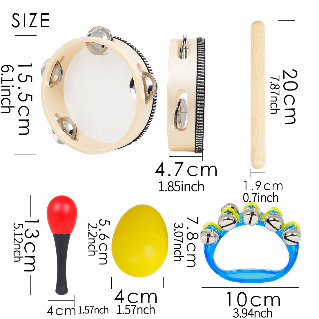 5Pcs Kids Orff Percussion Set  - огляд і ціна Kids Education Bell