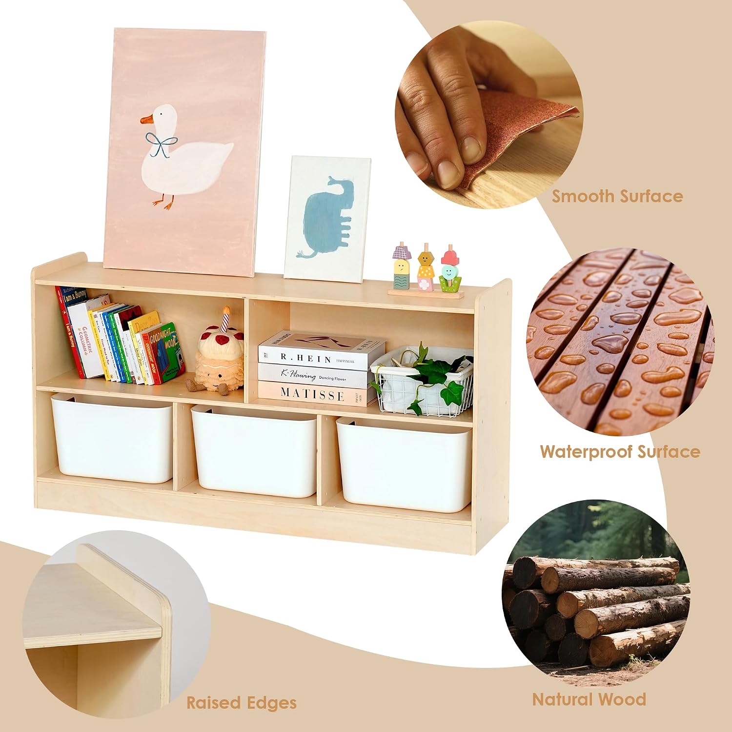 Montessori Book and Toy Shelf  - огляд і ціна Montessori Shelf Toy