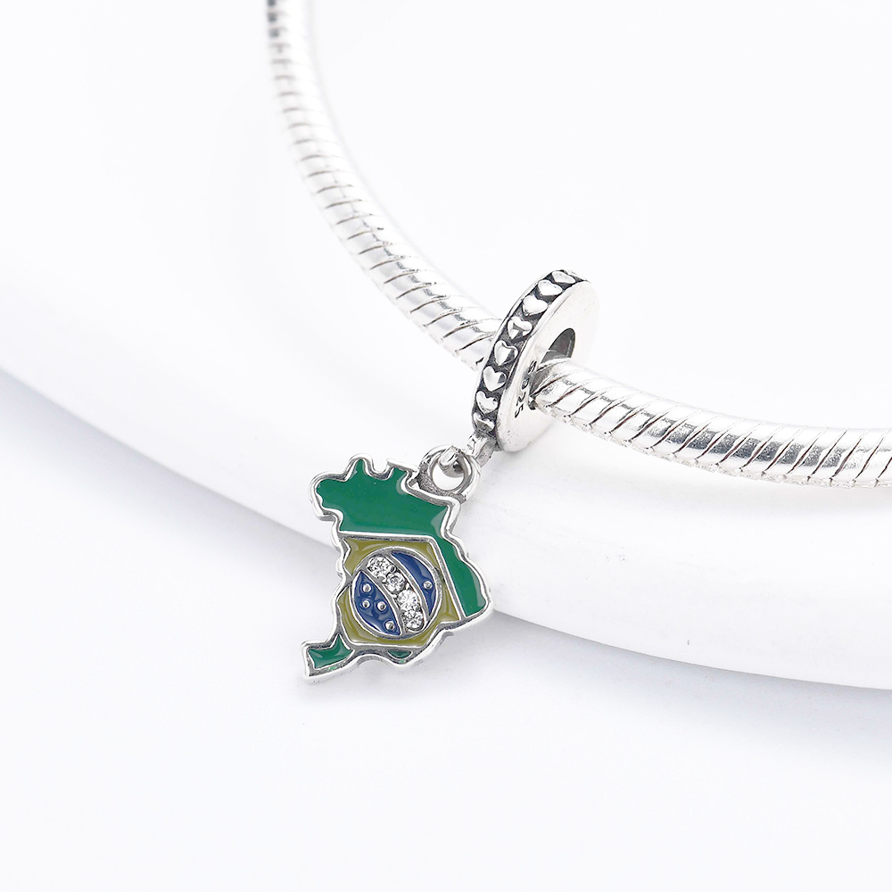 925 Sterling Silver Fashion Ch - огляд і ціна Puzzle Map World