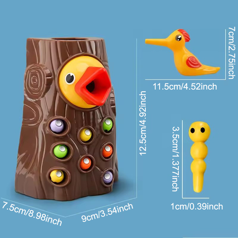 Woodpecker puzzle Toys Catchin - огляд і ціна Montessori Shelf Toy