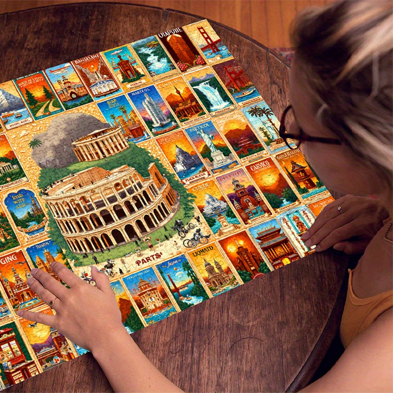 500/1000pcs Paper Jigsaw Puzzl - огляд і ціна Puzzle Map World