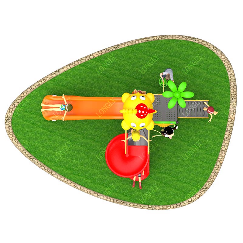 Commercial Plastic Slide 450x2 - огляд і ціна Kids Education Park