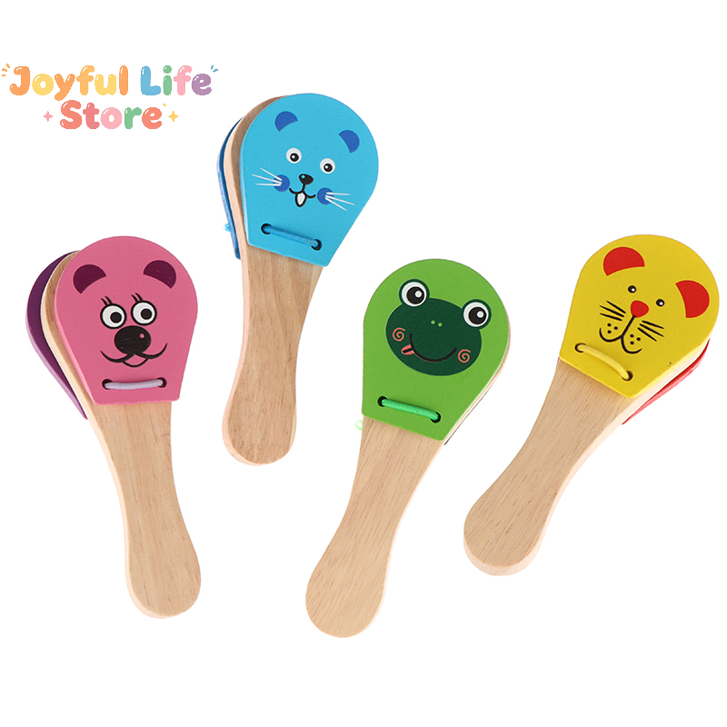 Kids Cartoon Wooden Castanets  - огляд і ціна Kids Education Bell