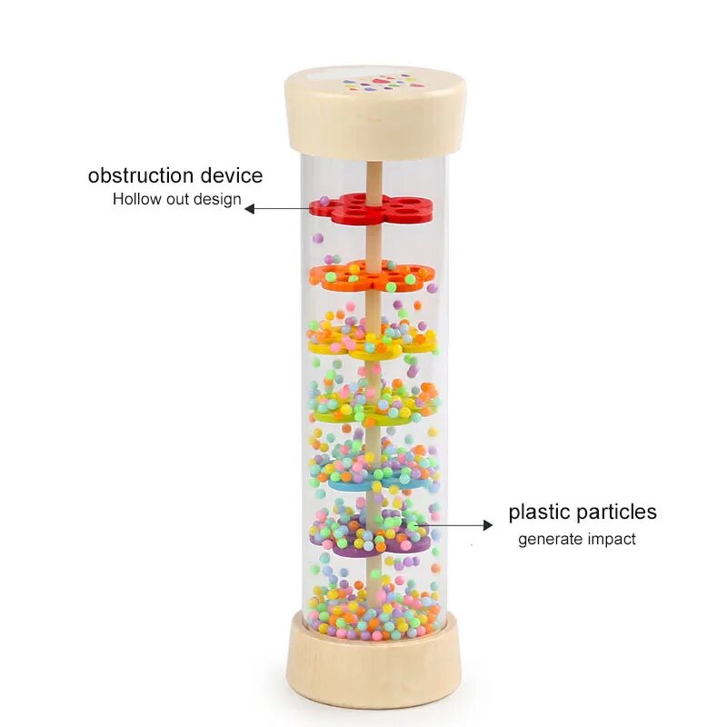 Rain Sound Tube Simulator Toy  - огляд і ціна Kids Education Bell