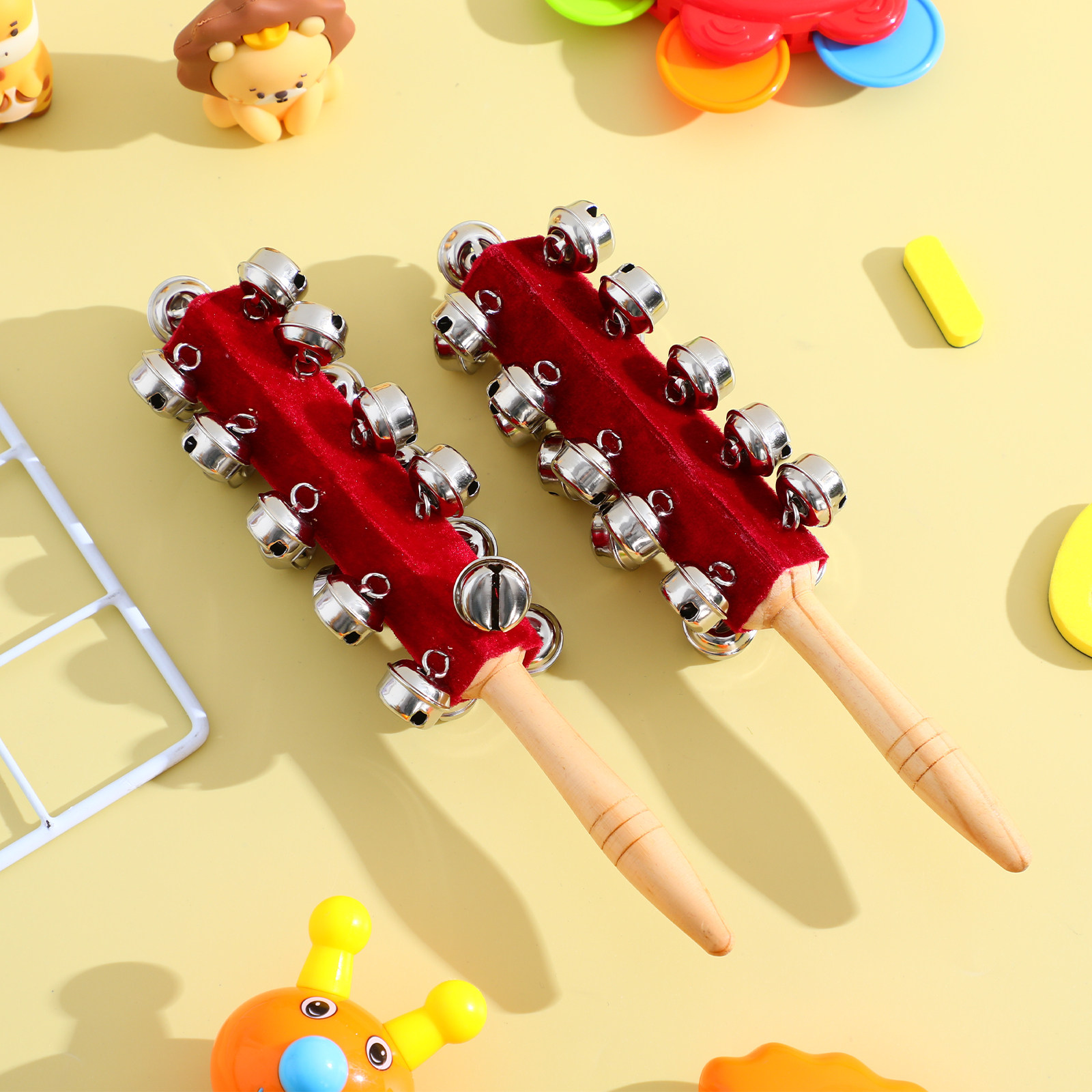 2Pcs Handhold Jingler Bells Pr - огляд і ціна Kids Education Bell