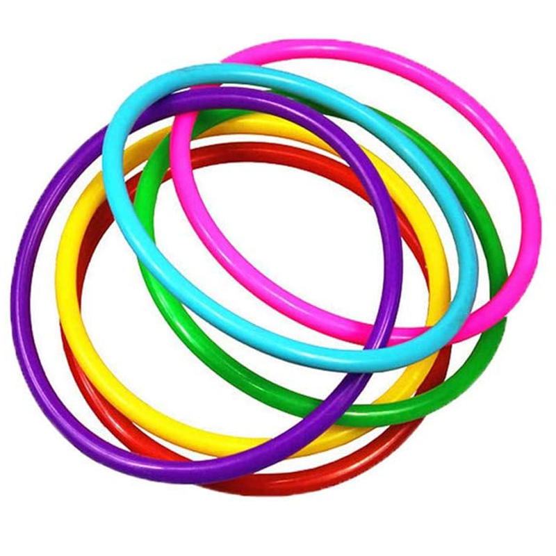 10 Pcs Plastic Toss Rings Targ - огляд і ціна Kids Education Park
