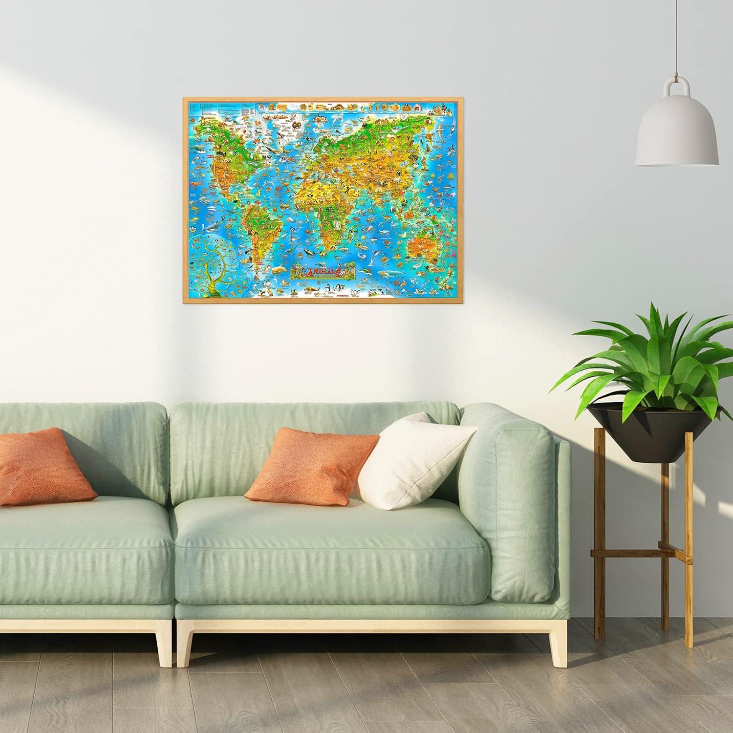 150/300/500/1000 Pieces Jigsaw - огляд і ціна Puzzle Map World