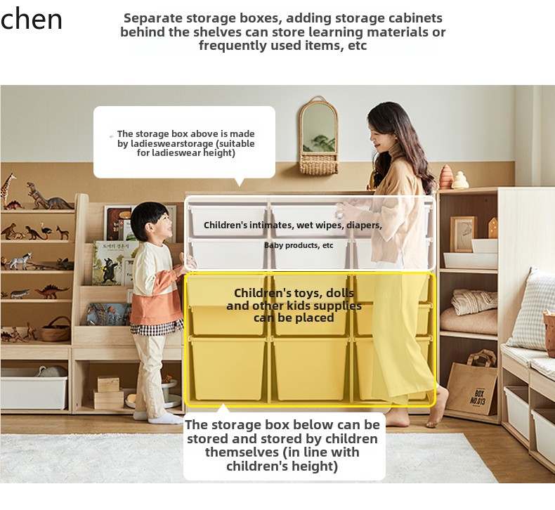 HT Children's Storage Cabinet  - огляд і ціна Montessori Shelf Toy