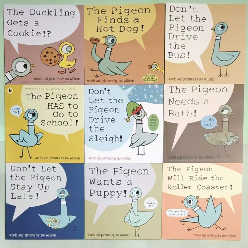 9 Books Don't Let the Pigeon D - огляд і ціна Kids Early Education Books