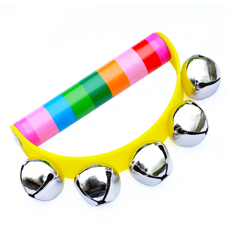 2PCS Rainbow Rattles Wooden Ha - огляд і ціна Kids Education Bell