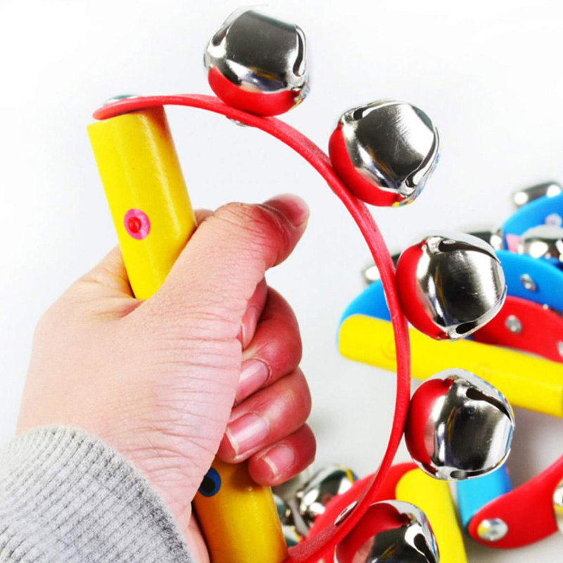 2PCS Rainbow Rattles Wooden Ha - огляд і ціна Kids Education Bell