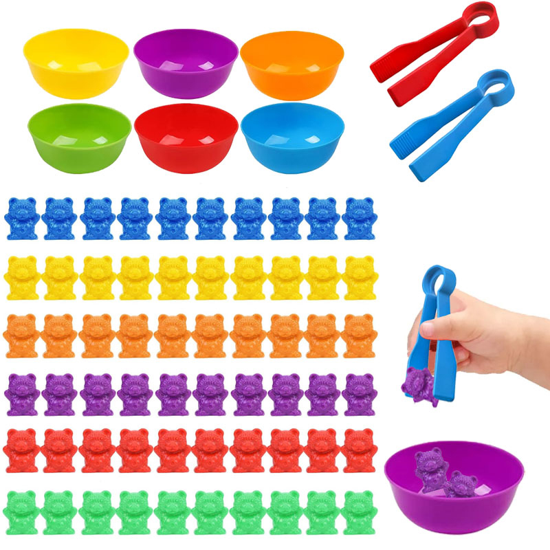 Counting Bears Matching Games  - огляд і ціна Montessori Shelf Toy