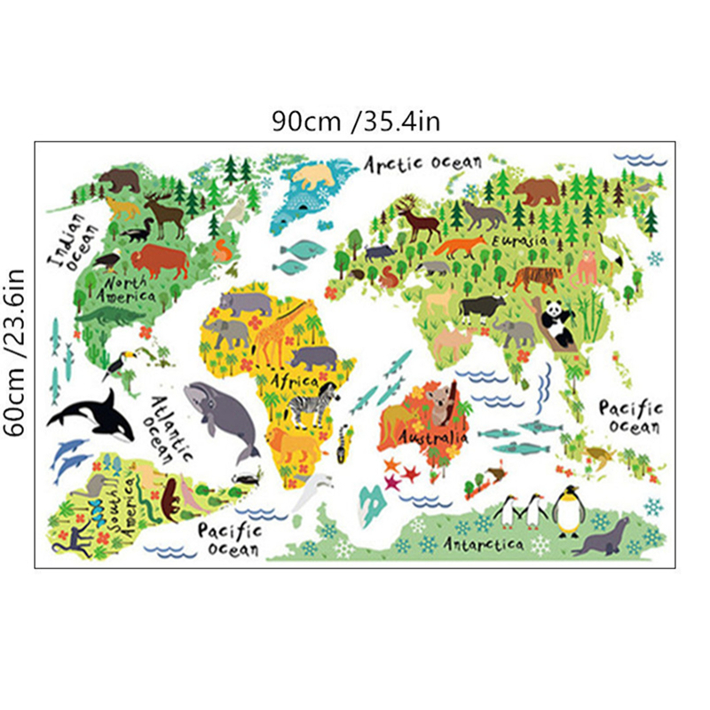 Cartoon Animal Territory Map V - огляд і ціна Puzzle Map World