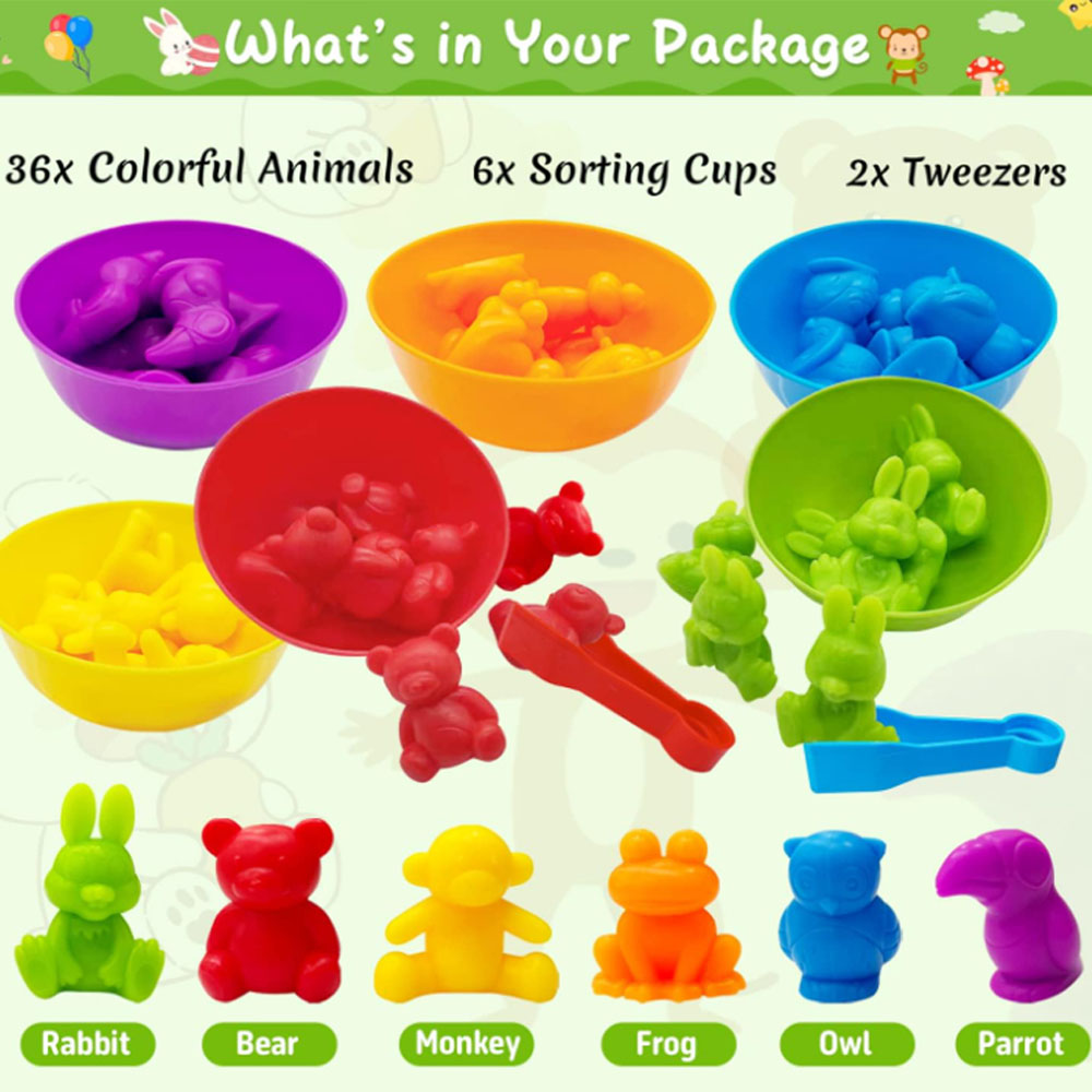 Counting & Sorting Animal Toys - огляд і ціна Montessori Shelf Toy