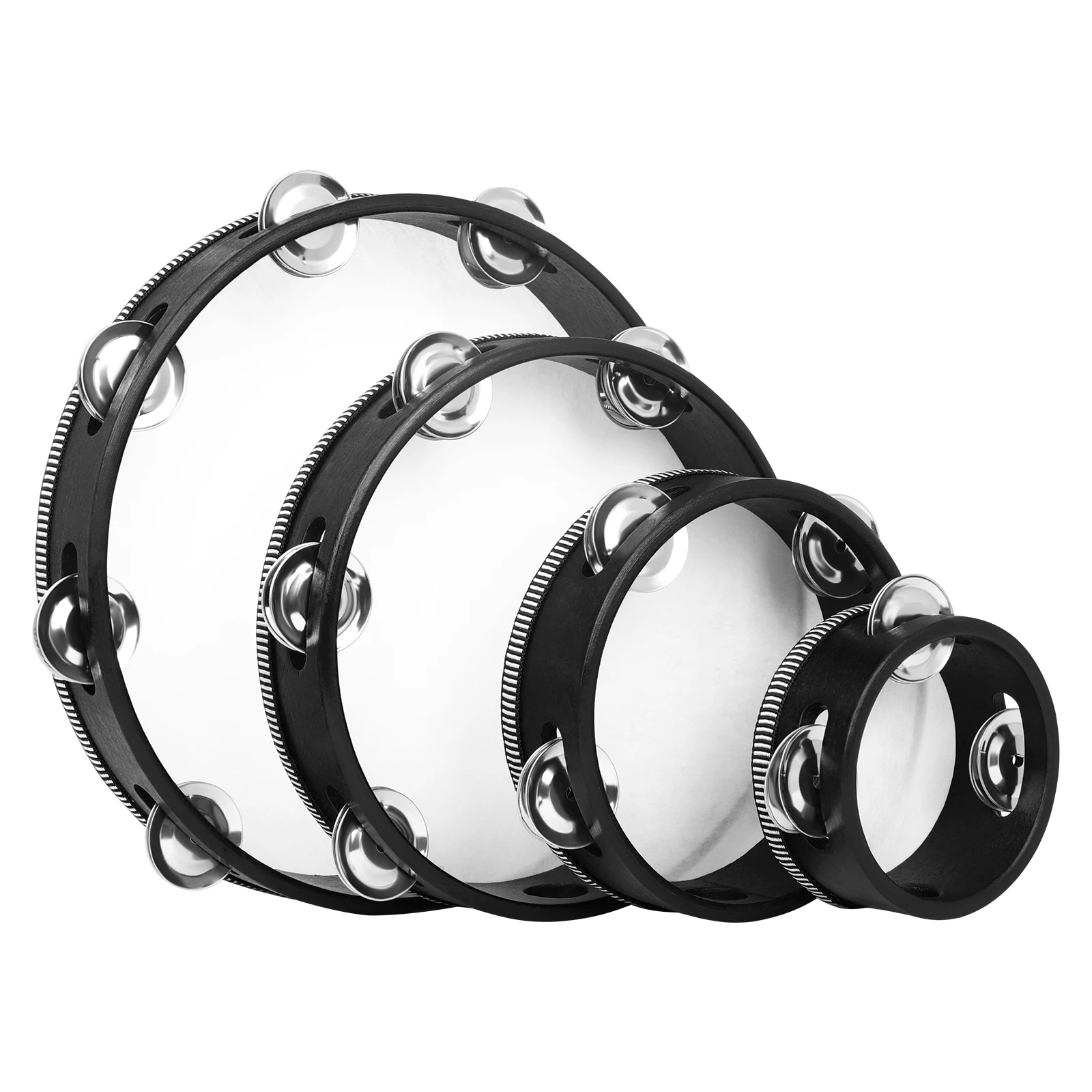 Tambourine Hand Bell Drum 4+6+ - огляд і ціна Kids Education Bell