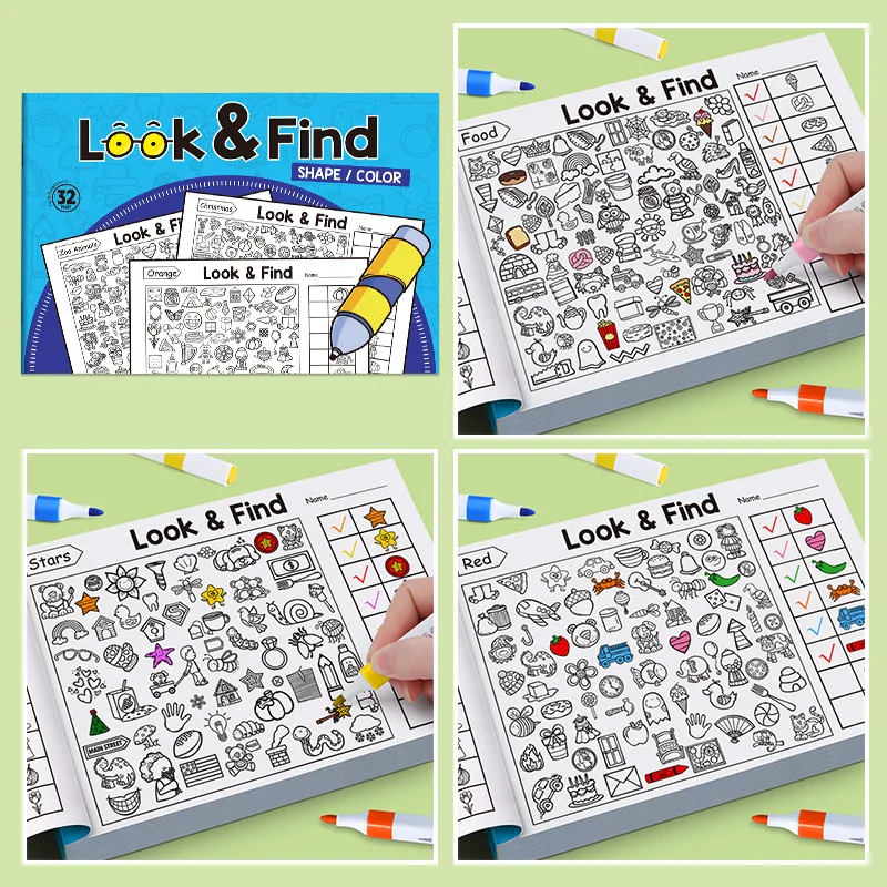 Children's Search Activity Boo - огляд і ціна Kids Early Education Books