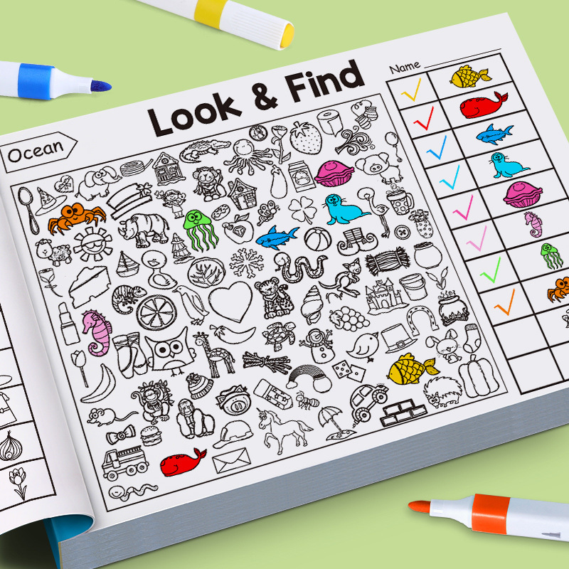 Children's Search Activity Boo - огляд і ціна Kids Early Education Books