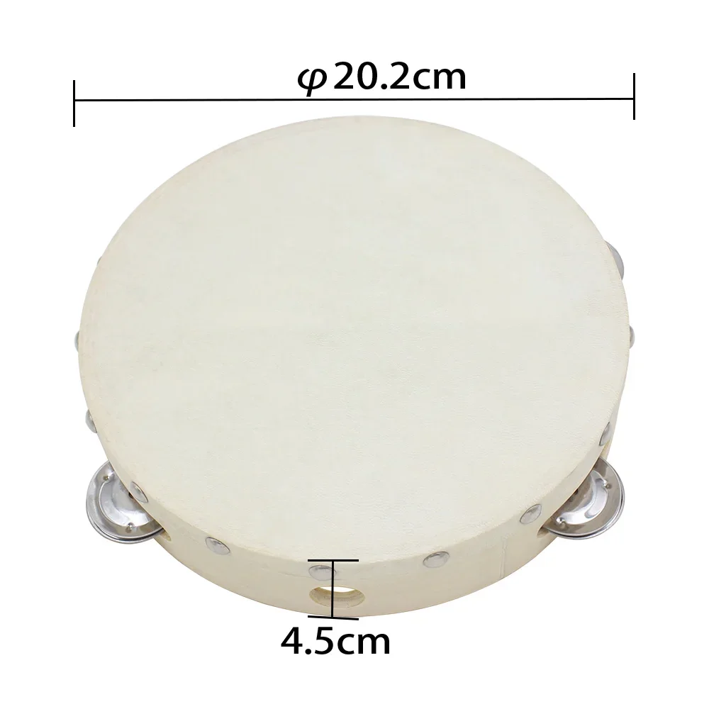 8-inch Tambourine Drum Hand-Op - огляд і ціна Kids Education Bell
