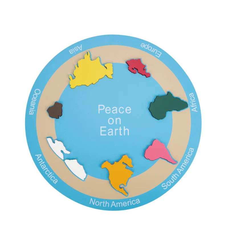 ADENA Montessori 7 Continent P - огляд і ціна Puzzle Map World